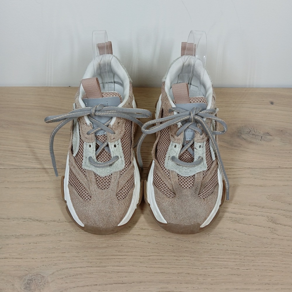 Steve Madden Possession-E Sneakers Womens 7 Blush Suede Mesh Chunky Dad Shoes - Picture 6 of 10